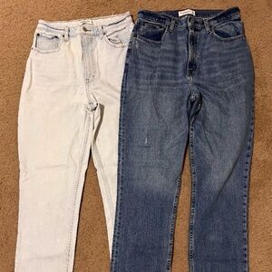 Abercrombie & Fitch Curve Love The 90’s Straight Ultra High Rise Jeans